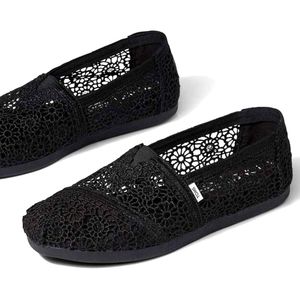 Black Alpargata Moroccan Crochet Tom's